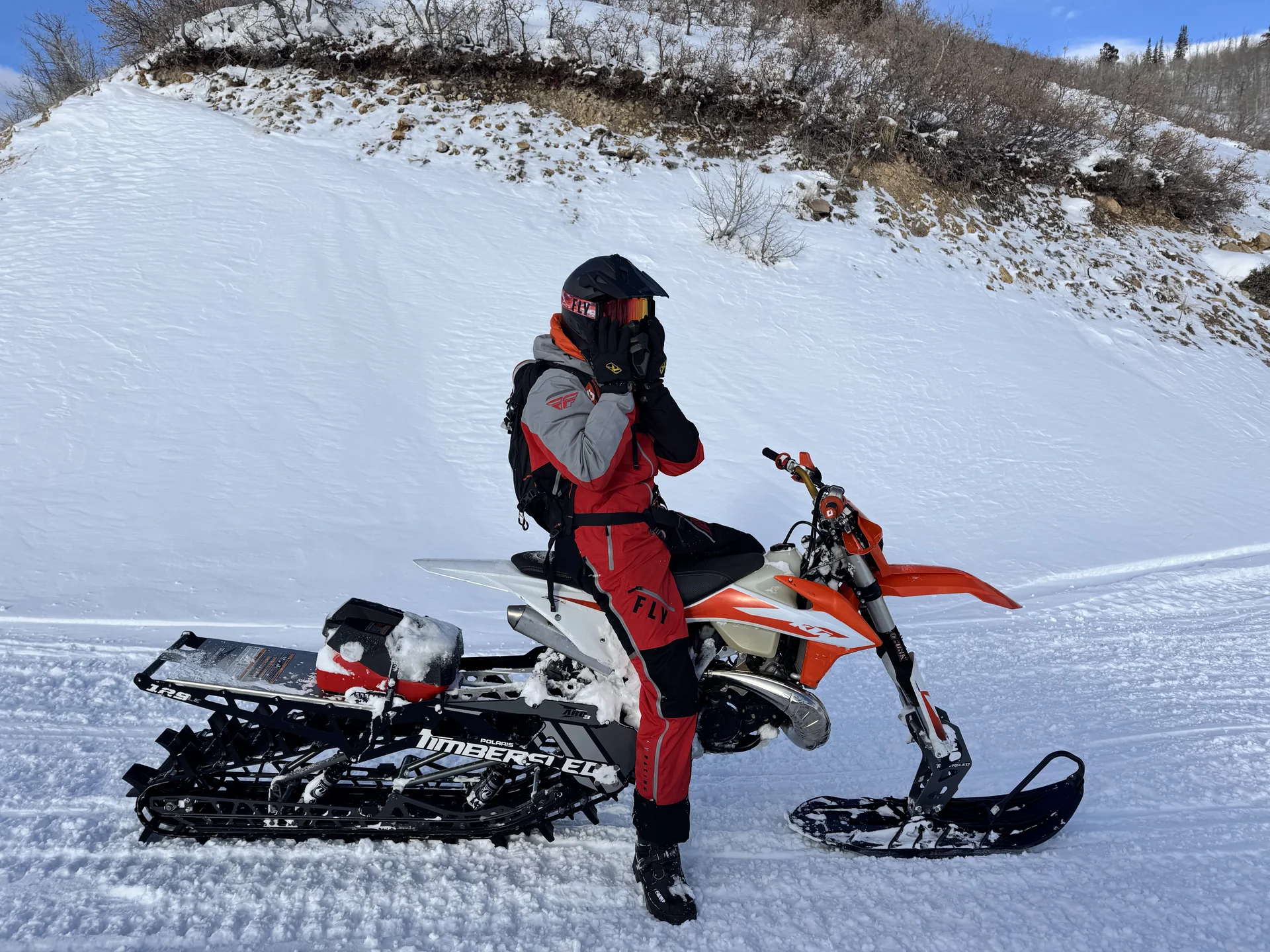 Snowbikes outdoor activity
